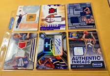 JERSEYS CARD  LOT OF 6  BASKETBALL  CARDS   IN GREAT CONDITION   LOT NO-497