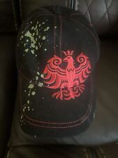 Redline Phoenix Bird Embroidered  Strap Back Trucker Hat Cap Black