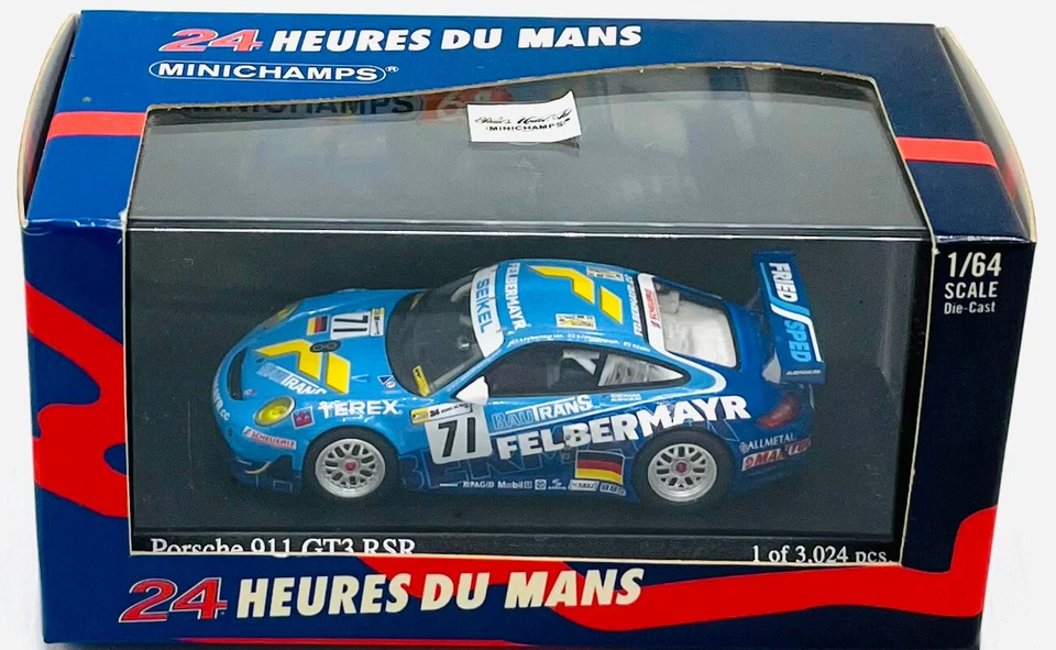 EBOND Porsche 911 GT3 RSR - 24h Le Mans 2007 - Collin/Felbermayr - 1:64 - 0482 - Immagine 1 di 1