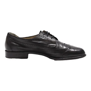 Zapatos BALLY Brogue de cuero negro para hombre Reino Unido 8,5 - Imagen 1 de 6