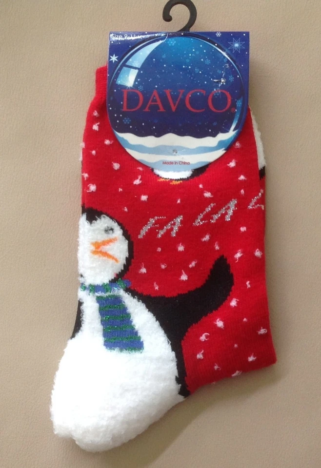 NUEVO CON ETIQUETAS, Calcetines hasta el tobillo Davco para mujer, pingüino, talla 9-11, varios colores Foto 1 de 2