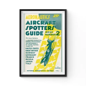 1942 Aircraft Spotter Guide POSTER! (up to 24" x 36") - World War II - Planes - Picture 1 of 6