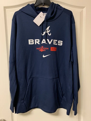 NEW W TAGS - Atlanta Braves Nike Postseason Therma Hoodie - 2XL - MSRP $80 Cover