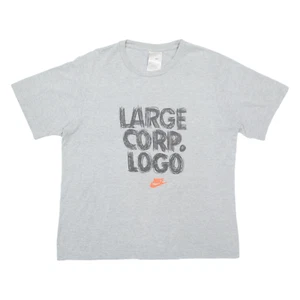 NIKE Mens T-Shirt Grey L - Picture 1 of 6