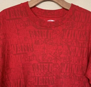 T-shirt Vans All Over Locals Only Graffiti Skater uomo rossa taglia S - Foto 1 di 5