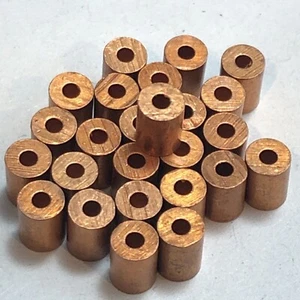 100 PACK Wire Rope Stop Sleeve Copper LOCOLOC for 3/64 Cable Dia - Foto 1 di 4