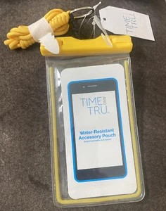 Time And True Water Resistant Accessory Phone Universal Pouch Yellow - Photo 1 sur 3