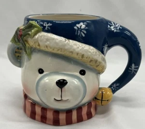 Certified International Tis The Season Susan Winget Christmas Polar Bear Mug - Picture 1 of 5