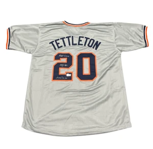 Mickey Tettleton Signed Detroit Tigers Custom Jersey w/ 3 Ins Beckett W BAS COA - Picture 1 of 3