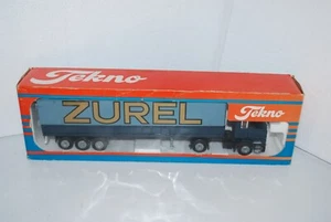 TEKNO SCANIA 142 H ET REMORQUE PUB ZUREL NEUF BOITE NEW BOX - Picture 1 of 3