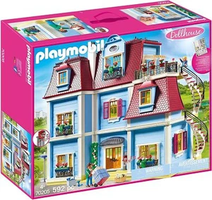 Playmobil grande maison de poupée meublée jeu faire semblant de jouer habiller 70205 - Photo 1/8