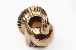 Bath & Body Works Golden Turkey Pedestal Candle Holder W/ Solid Gold Interior - Picture 1 of 6