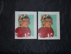 Joe Montana signed auto autograph litho print picture photo COA 1/2 Levandoski - Picture 1 of 1