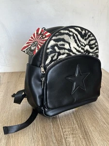 MyMo Rocks Backpack Size Medium Patent Leather Work Travel School Bag 3x Pockets - Picture 1 of 9