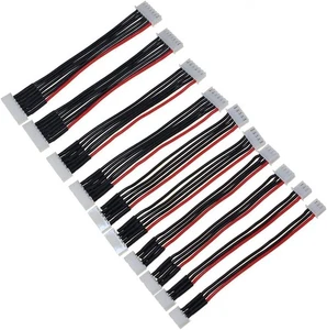 10PCS JST-XH 2S/ 3S/ 4S/ 5S/ 6S Battery Balance Plug Extension Lead 22AWG - Picture 1 of 5