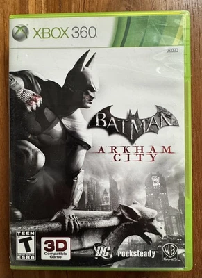 Batman (2) Arkham City (Microsoft Xbox 360 2011) DC Comics Superhero Game Joker+ - Image 1 of 3