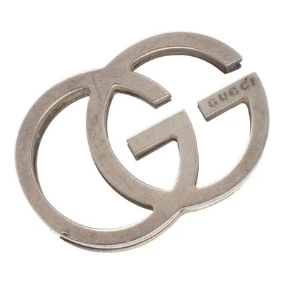 Gucci Clip para Dinero Enclavamiento G Bill Clip Plateado SV925 G Diseño Accesorios Foto 1 de 4