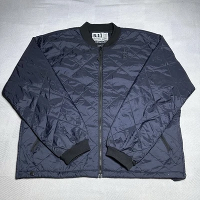 5.11 Tactical Precinct Liner Jacket Mens XL Navy Blue Quilted Full Zip Nylon - Image 1 of 4
