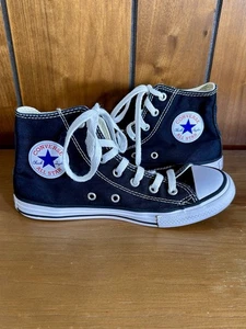 Converse All Star chuck Taylor high top sneakers YOUTH 2.5 black/white 372859F  - Picture 1 of 7