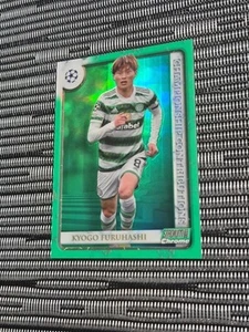 2022-23 Stadium Club Chrome UEFA Green Refractor /99 Kyogo Furuhashi Celtic  - Bild 1 von 3