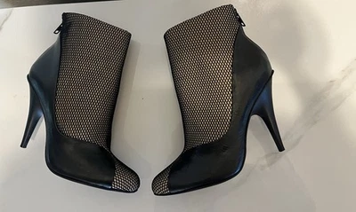 Botines de cuero Phillip Lim 3.1 con inserción cubierta de malla talla 37 Eu Foto 1 de 4