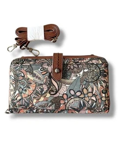 Sakroots Eco-Twill Spirit Desert Large Smartphone Crossbody Bag Iris Boho NWOT - Picture 1 of 7