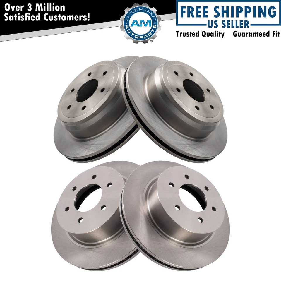 Brake Rotors Set Fits 2016-2023 Nissan TITAN XD - Изображение 1 из 4