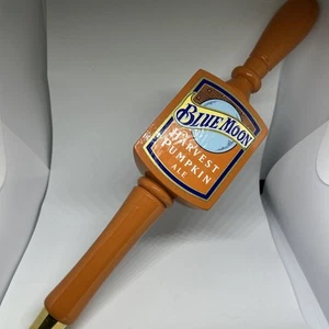 Blue Moon Harvest Pumpkin Ale 13.5” Wooden Tap Handle - Picture 1 of 5