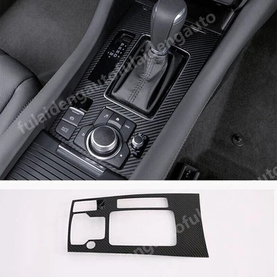 Consola central de fibra de carbono para Mazda 6 Atenza 2019~2021 moldura del panel de cambio de marchas Foto 1 de 4