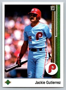 Upper Deck 1989 #430 Jackie Gutierrez Philadelphia Phillies - Foto 1 di 2