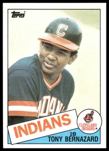 1985 Topps #533 Tony Bernazard Cleveland Indians casi nuevo+ - Imagen 1 de 2