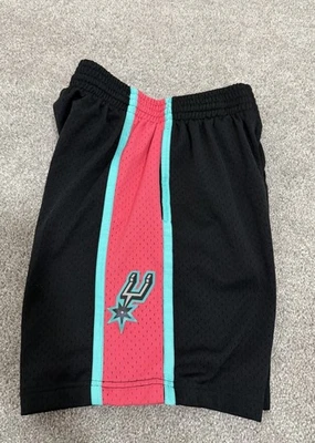 San Antonio Spurs Mitchell & Ness Shorts Mens Small Black Swingman Collection - Image 1 of 4