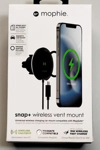 NEW Mophie Snap+ 15W Wireless Charging Vent Mount w/Magsafe for Apple iPhone - Photo 1 sur 14
