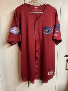 Clearwater Threshers Florida Centennial 1915-2015 Rawlings Red Size 52  Jersey - Picture 1 of 7