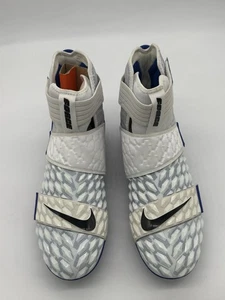 Nike Force Savage Elite 2 Football Cleats White Blue BV3962-105 Men's Size 17 - Picture 1 of 11