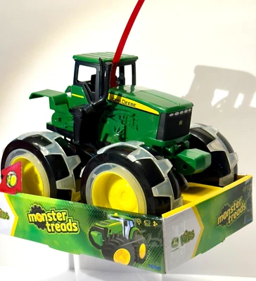 MONSTER TREADS-LIGHTNING WHEELS-JOHN DEERE TRACTOR By TOMY **BRAND NEW IN BOX** - Image 1 of 4