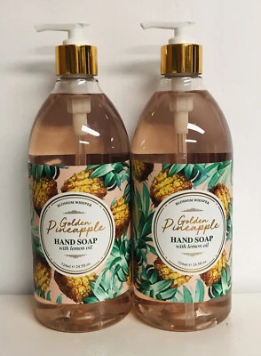 2 Bottles Golden Pineapple Hand Soap with Lemon Oil 24.5 fl oz Each - Image 1 of 2