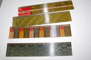 4 INUSUALES convertidores de reglas de holograma lenticular Vari-vue vintage industria Daman - Imagen 1 de 12