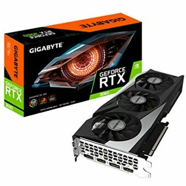 GIGABYTE NVIDIA GeForce RTX 3060 12GB GDDR6 Graphics Card (GV-N3060GAMING OC-12GD)