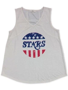 Style Co Graphic Print Tank Top American Themed Part July Size Large NWT - Picture 1 of 1