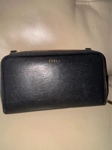 Furla long black leather wallet - Picture 1 of 6