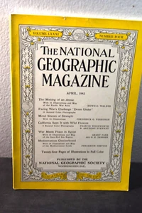 NATIONAL GEOGRAPHIC MAGAZINE-APRIL 1942 ANZAC(AUSTALIAN +NEW ZEALAND) TROOPS - Picture 1 of 2