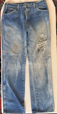 Vintage Dickies Jeans 1960 ‘s Heavy Duty Denim Distressed (#7) - Image 1 of 4