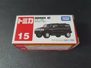 Tomica Hummer H2 schwarz Diecast Fahrzeug 1/57 Takara Tomy - Bild 1 von 6