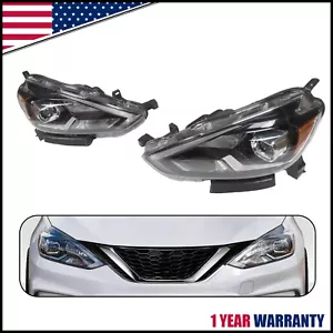 RH&LH LED Projector Headlights For 2016-2019 Nissan Sentra Passenger&Driver Side - Picture 1 of 11