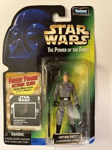 Star Wars Power of the Force Captain Piett w/Blaster Rifle & Pistol Action Slide - Picture 1 of 5