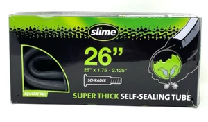 Slime Super Thick Self-Standard Valve Bicycle Tube 26" x 1.75"-2.125" - Picture 1 of 4