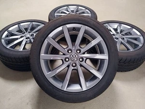 4 ORIGINAL Sommerräder PORTAGO VW Polo 6R 6C 215/45 R16 16 Zoll grau 7,5mm DOT21 - Bild 1 von 24