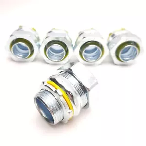 Lot of 5 Killark K100 Liquid Tight Connector, ø1in NPT, Non-Insulated, Straight - Picture 1 of 5