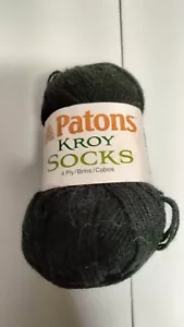 Patons Kroy Socks Yarn 1.75oz, 166yds, Coal - Picture 1 of 4